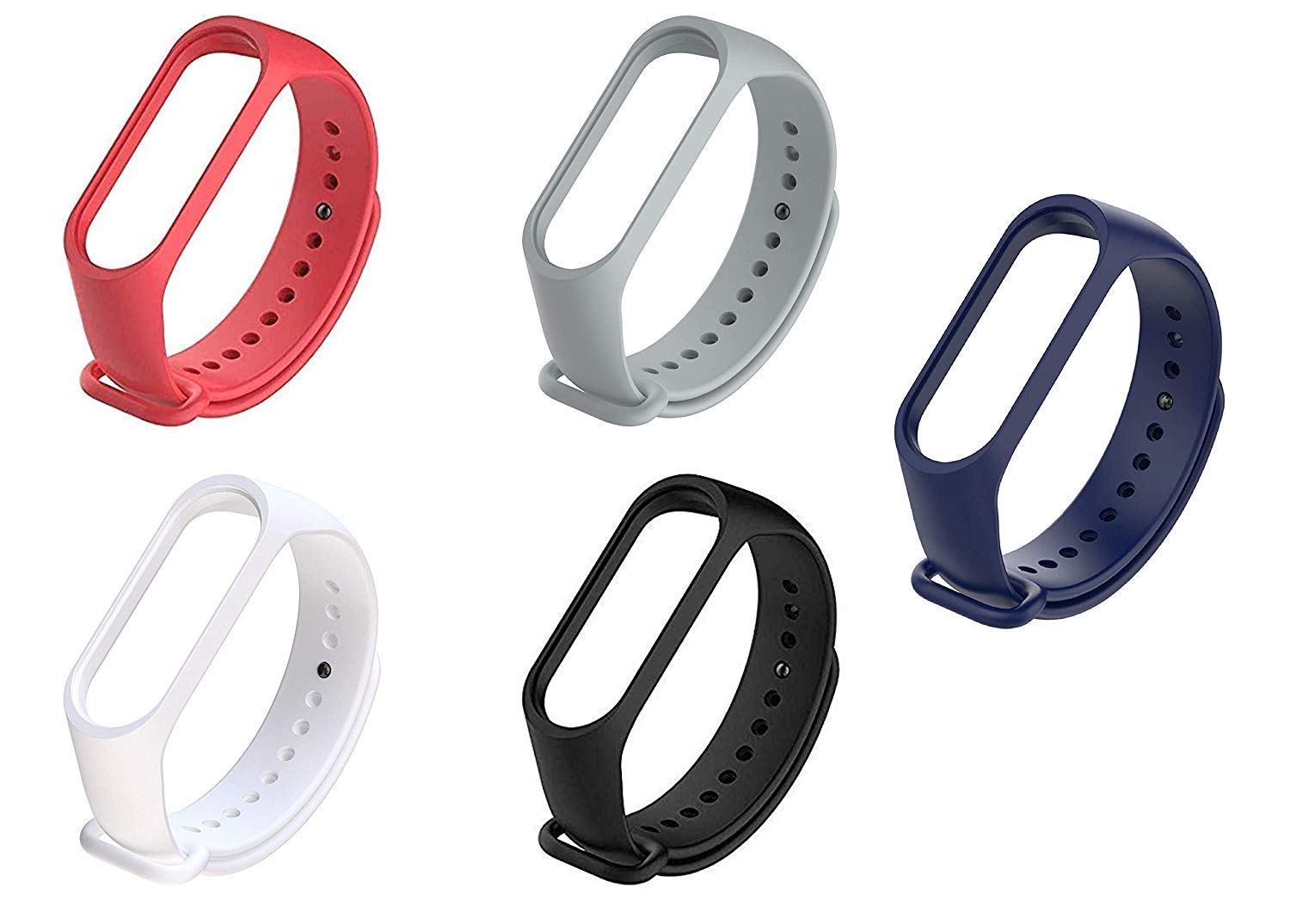 Adlynlife Band Strap Compatible with Mi Band 3 / Mi Band 4 Silicon Wristband (Combo, Pack of 5) (B08GZ4JB3K) Amazon Price History, Amazon Price Tracker