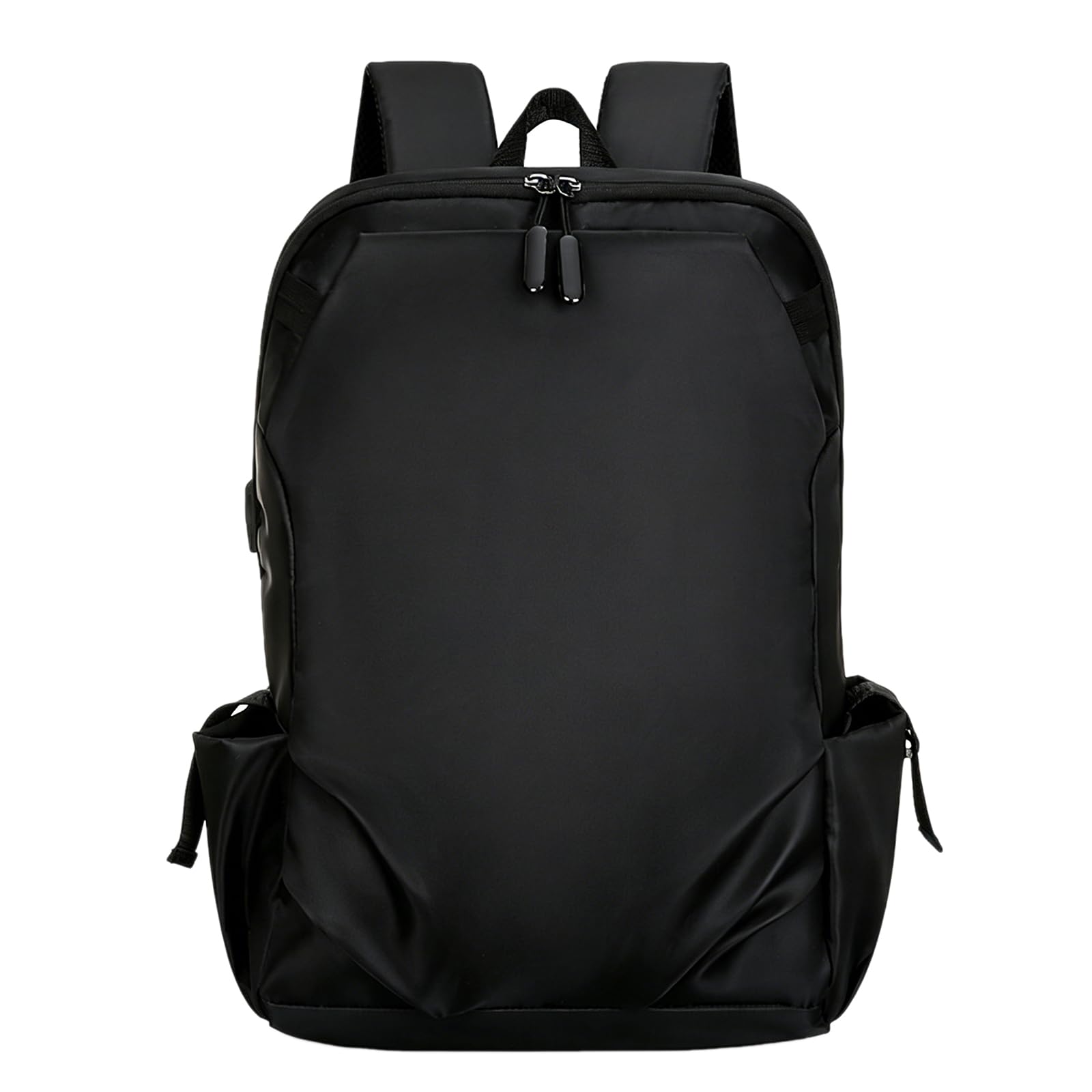 16-calowa wodoodporna plecaka na laptop Oxford, lekka torebka dzienna do pracy, zakrzywione paski Multi Pocket Casual Workbag dla mężczyzn i kobiet,Black