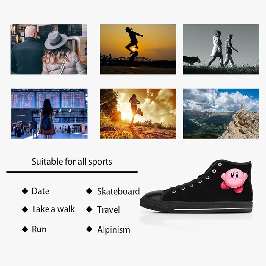 Amazon.co.jp: 星のカービィ スケートボードシューズ ハイカット