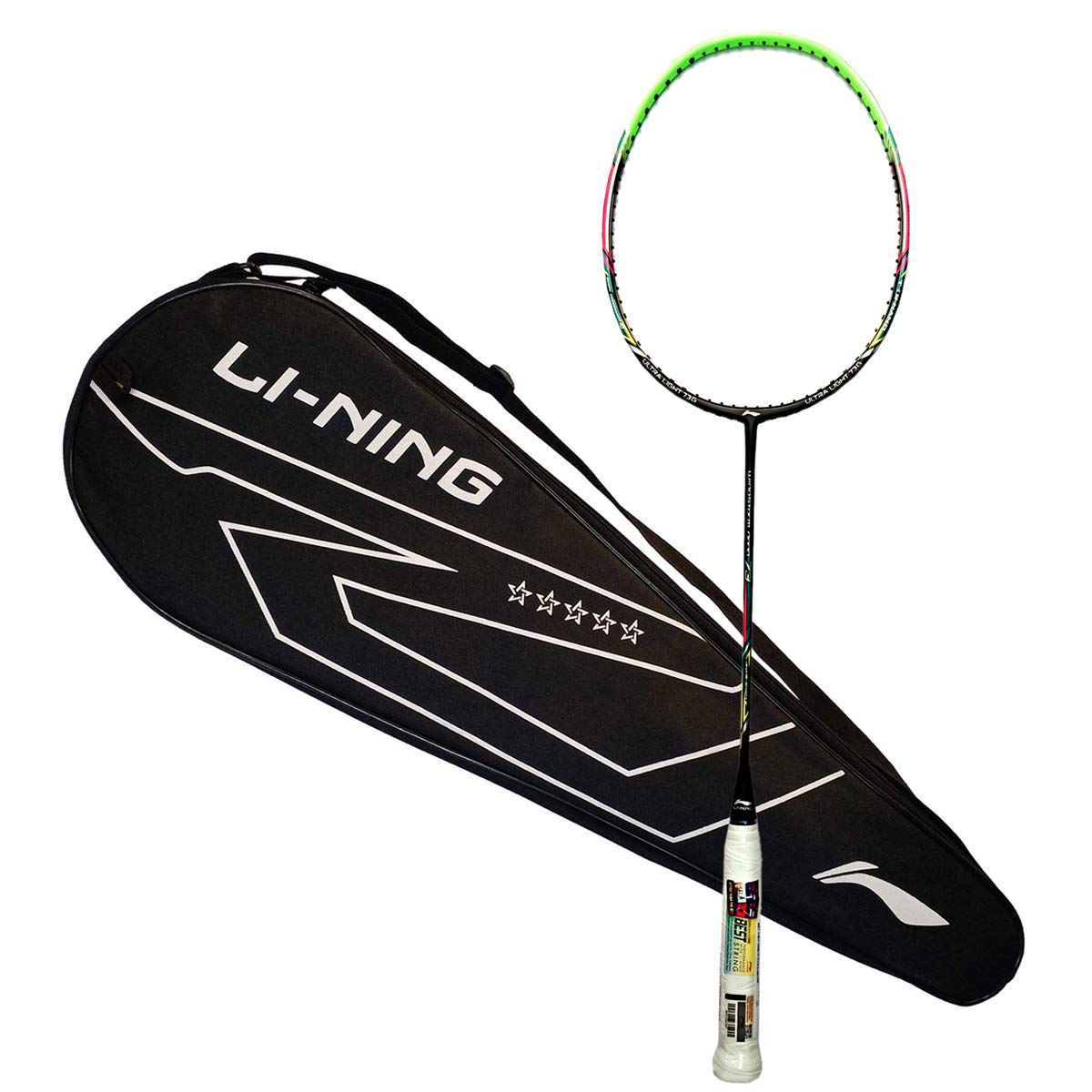 Li-Ning Windstorm Nano 73 Carbon Fibre Professional Unstrung Badminton Racquet (Black/Green) (B08J4JQN8H) Amazon Price History, Amazon Price Tracker