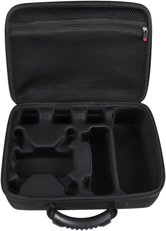 Hermitshell Hard EVA Travel Black Case Fits DJI Spark Palm Launch Intelligent Portable Mini Drone - Fits 3 Extra Batteries, Controller and Charger