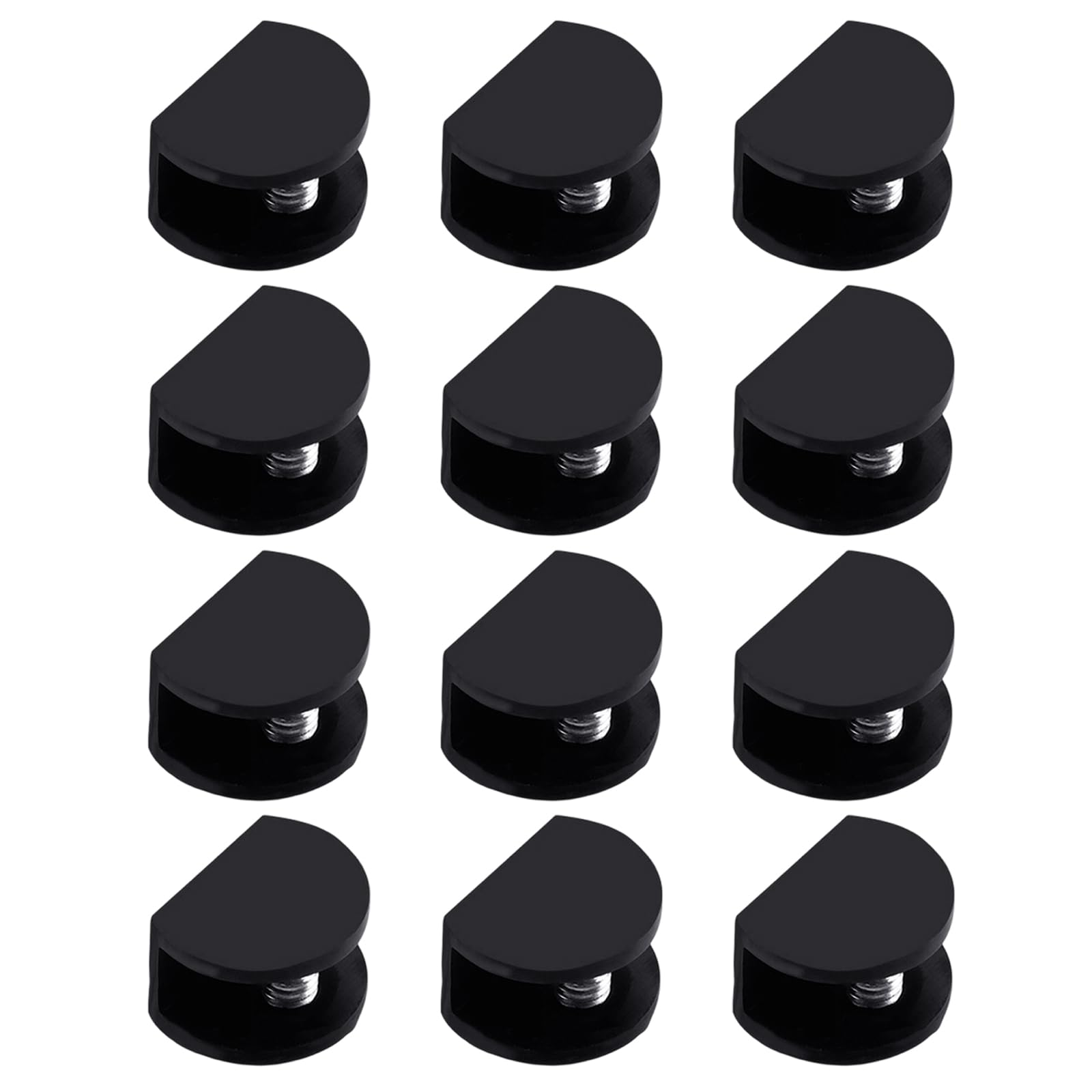 Wall Mounted Glass Shelf Clamp Brackets Adjustable Panel Holder Clips for Display Storage and Room Dividers Use Clip Wall Mounted Clamp Bracket
