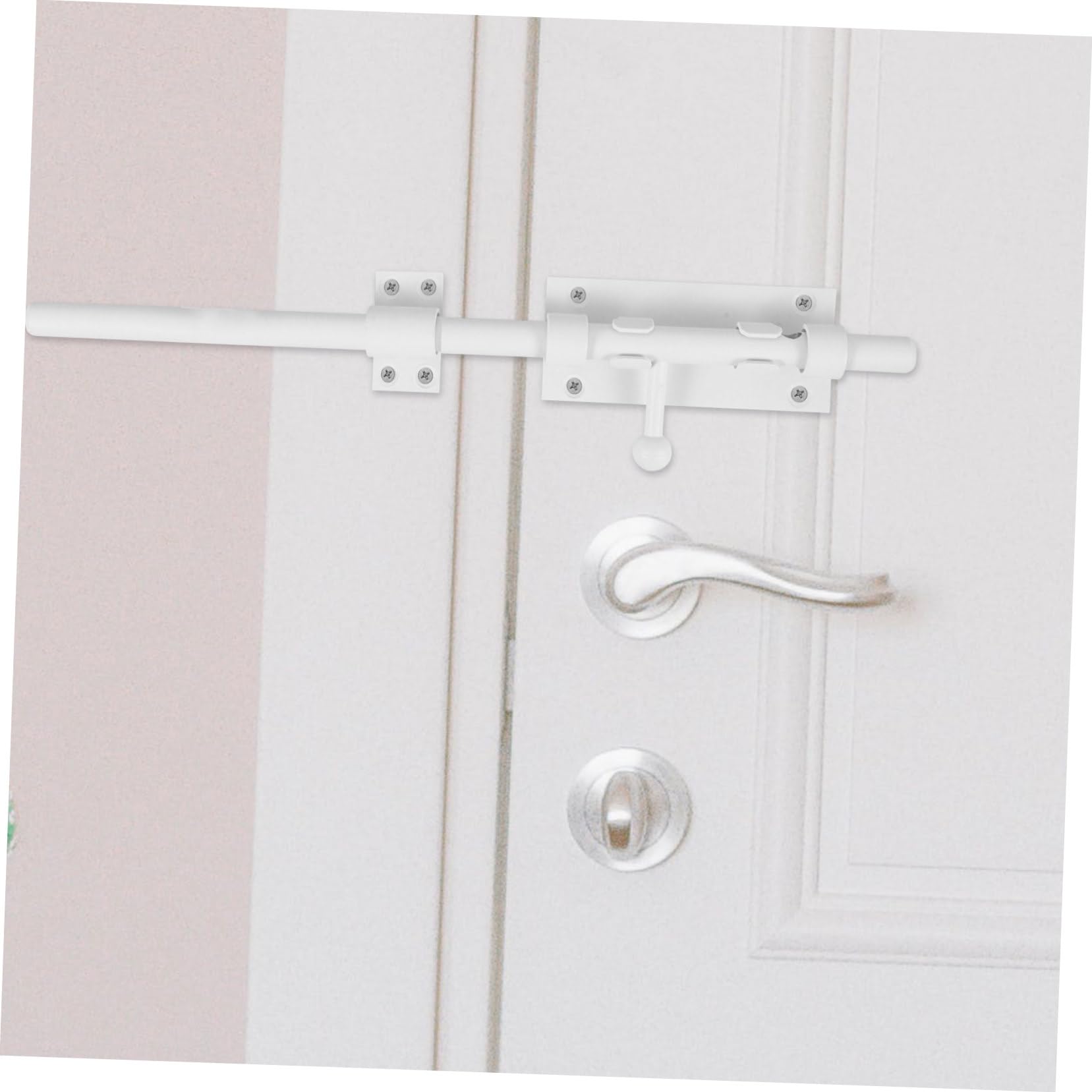 Serratura a Scatto per Porta in Acciaio Inox, Meccanismo di Bloccaggio Scorrevole per Sicurezza, Installazione Facile, Adatta per Porte Interne, Cabine Bagno e Stanze