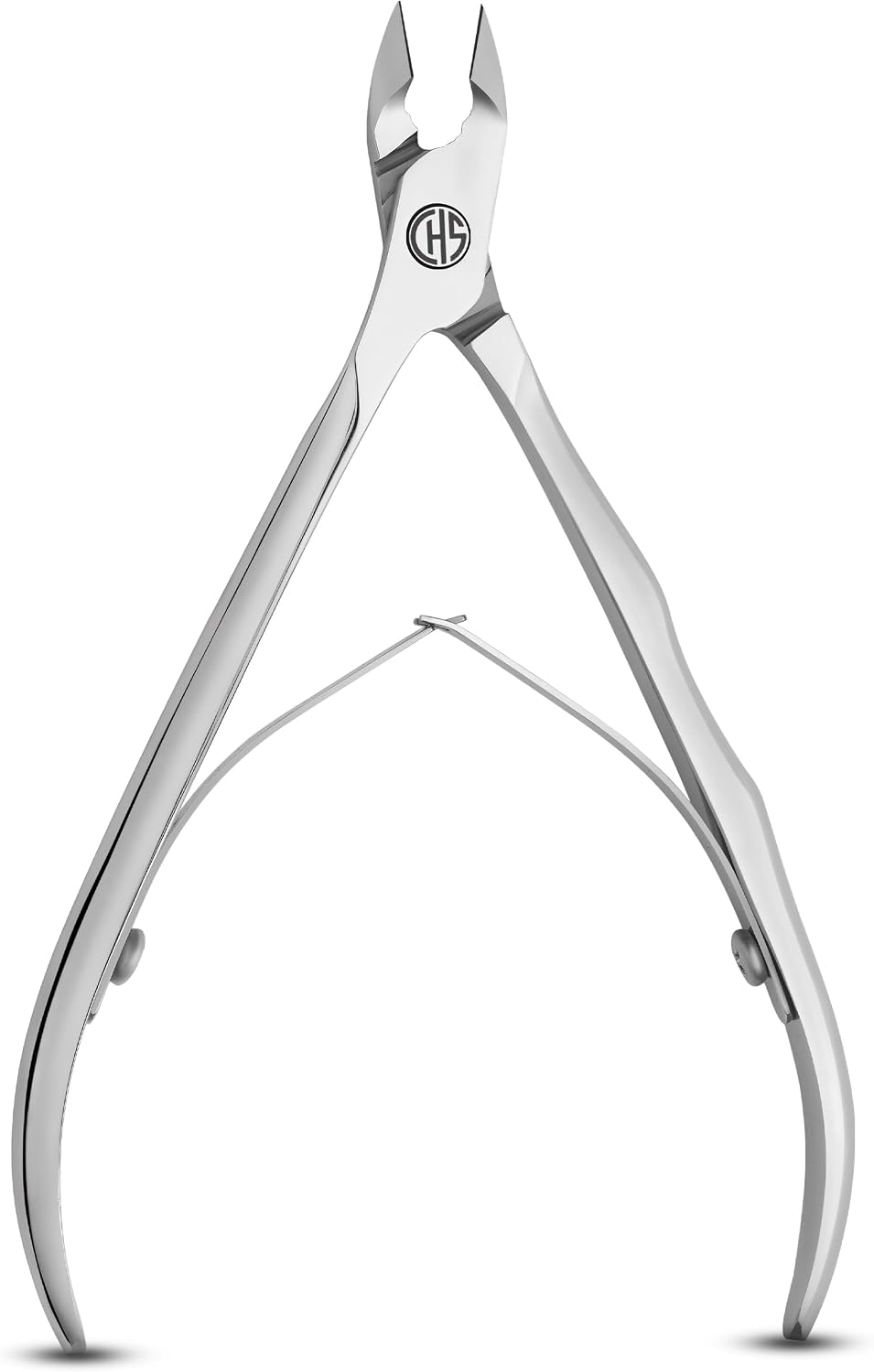 Hebron Professional Cuticle Nipper 7mm – Hand Sharpened Stainless Steel Cuticle Trimmer for Manicure & Pedicure – Precision Nail Tech Cuticle Cutter with Strong Grip Handle