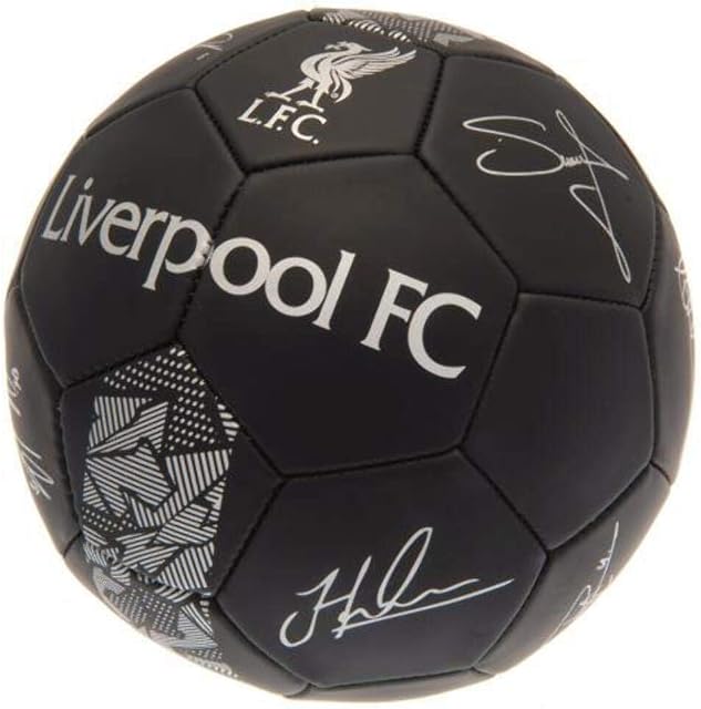 Liverpool FC Signature Ball -Black/Silver (Size 5)