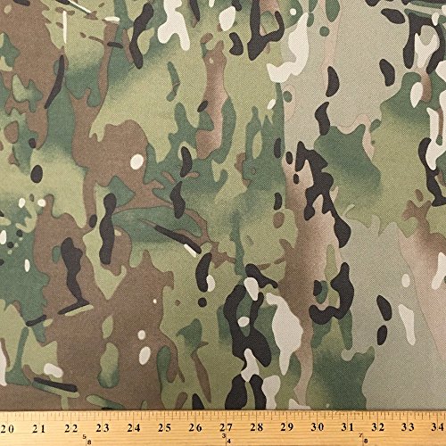 Printed Canvas Fabric Waterproof Outdoor 60  Wide 600 Denier Sold by The Yard (Army)