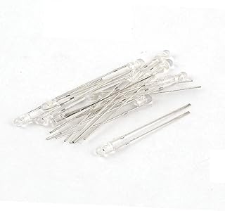 NEW LON0167 15 Pieces 3mm Round Head Infrared IR Lamp Light Emitting Diode 850nm Wavelength(15 StÃ¼cke 3mm Rundkopf Infrarot IR Lampe Leuchtdiode 850nm WEll-enlÃ¤nge