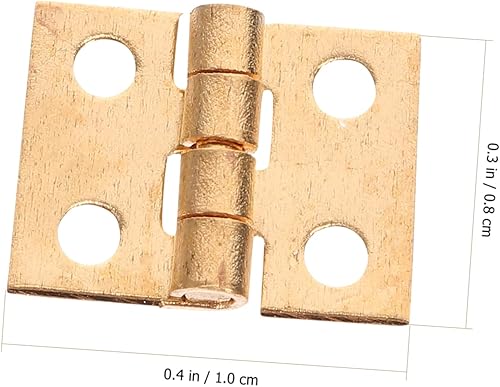 Miniatura 5 de Gadpiparty Bisagras de cobre Bisagras de cobre Bisagra de alta resistencia Accesorios para casa de muñecas Bisagra con tornillos Bisagra Vintage