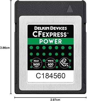 Delkin Devices 256GB POWER CFexpress Type B Memory Card (DCFX1-256)