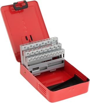 Twist Drill Bit Case Drill Bit Index Box Accessories Empty Sturdy Professional Iron Drill Bit Holder Indexed Storage Case, 60 Slots