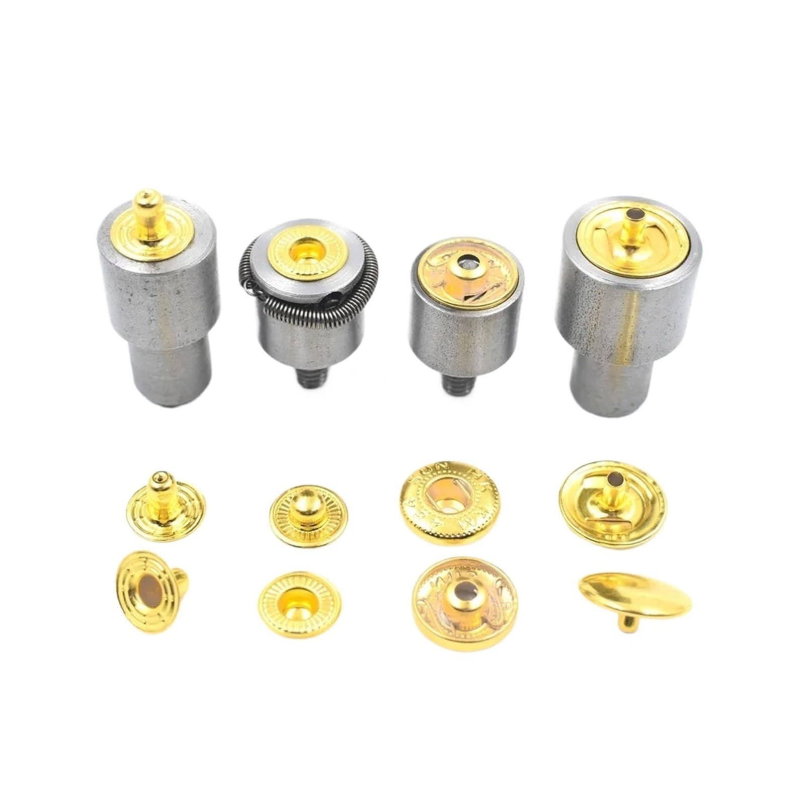 Snap Fasteners Botón Die Kit de herramientas a presión metal 10/12/12,5 mm, 1 juego