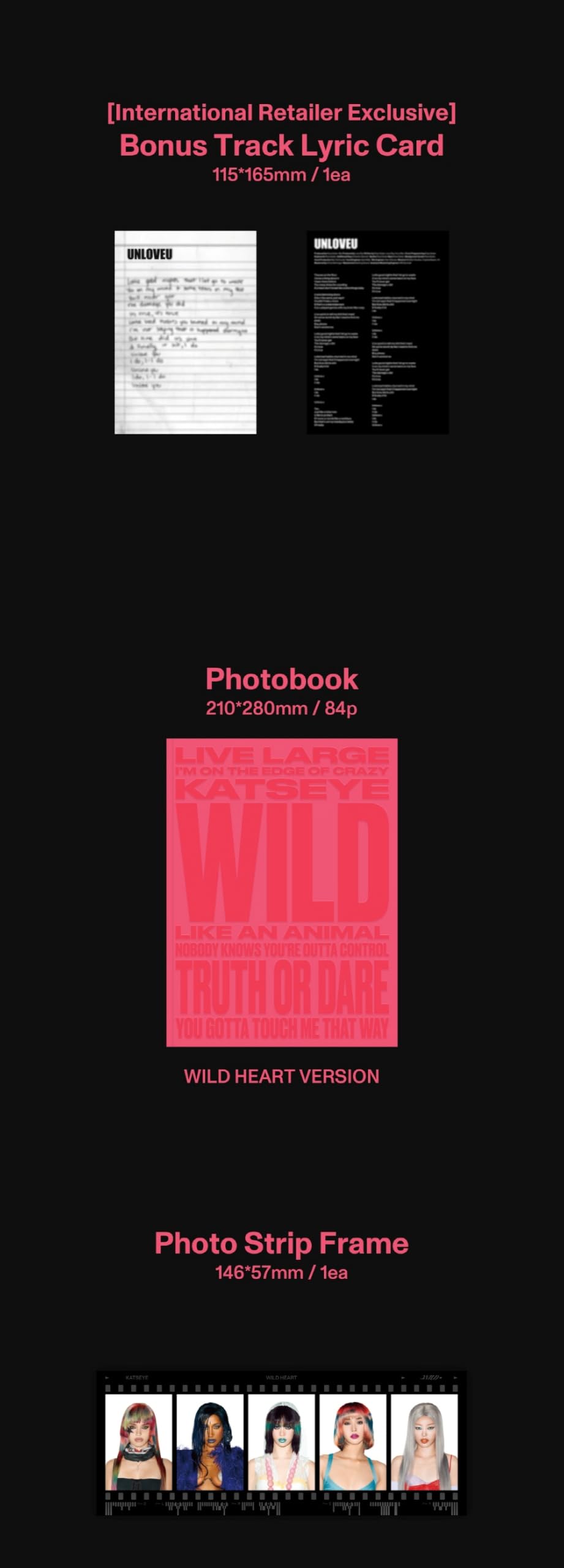KATSEYE - Wild [Wild Heart Ver.] EP Album (International Retailer Exclusive)