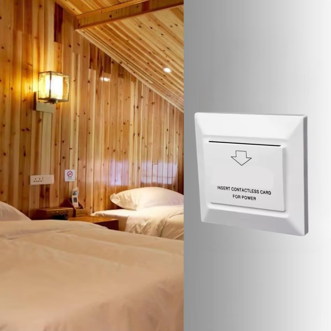 Tuchware RFID (Mifare) Card Energy Saver Switch for Hotel, Room no. and time programmable (White)-image-6