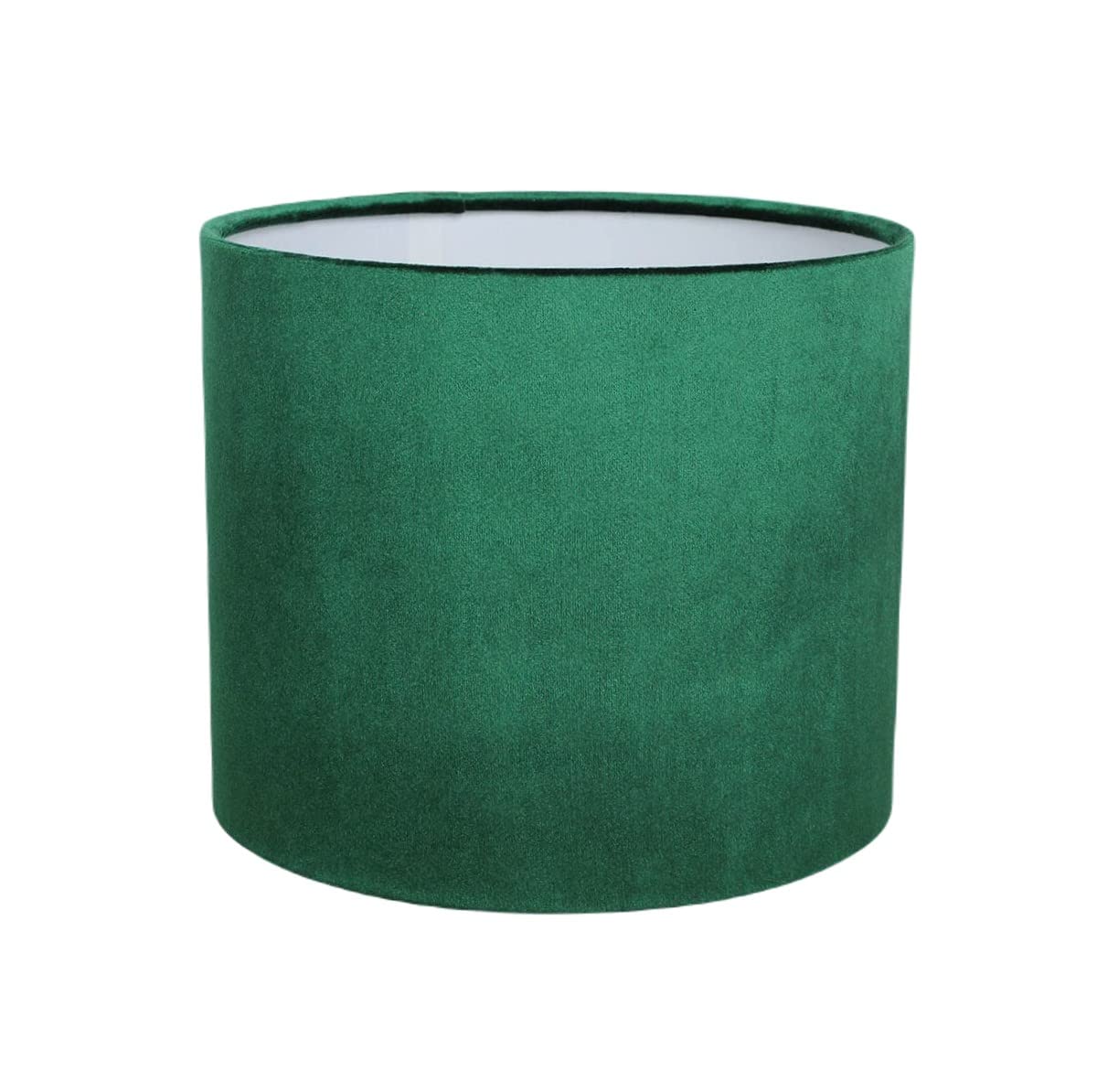 Glamour Emerald Green Velvet Drum Lampshade (35cm Diameter Table/Standard Lamp)
