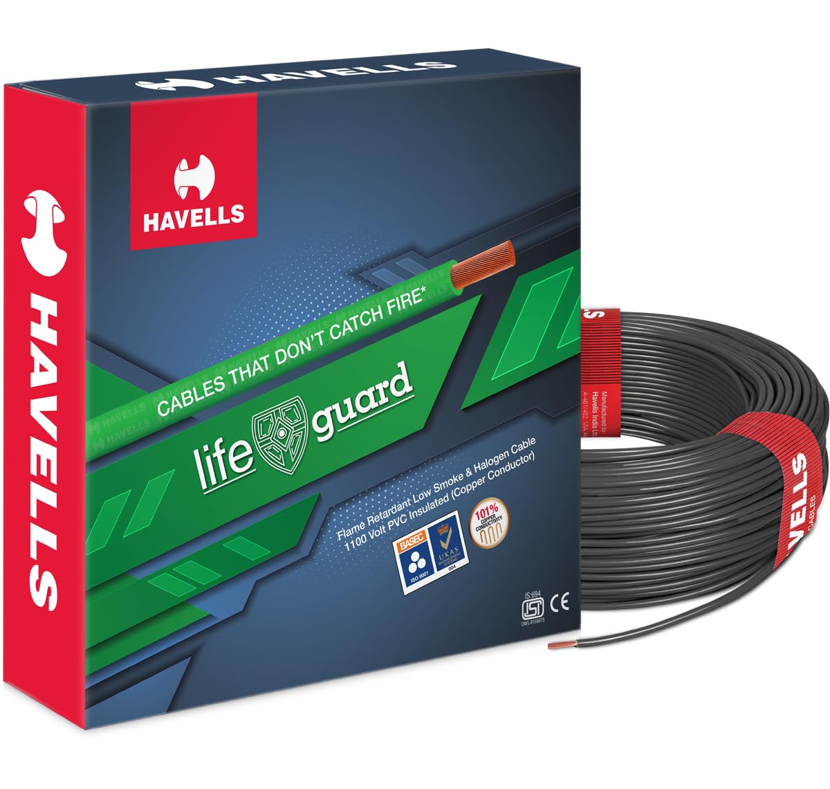 Havells Lifeguard Cable WHFFFNKA11X5 1.50 sq mm Wire (Black)-image-6