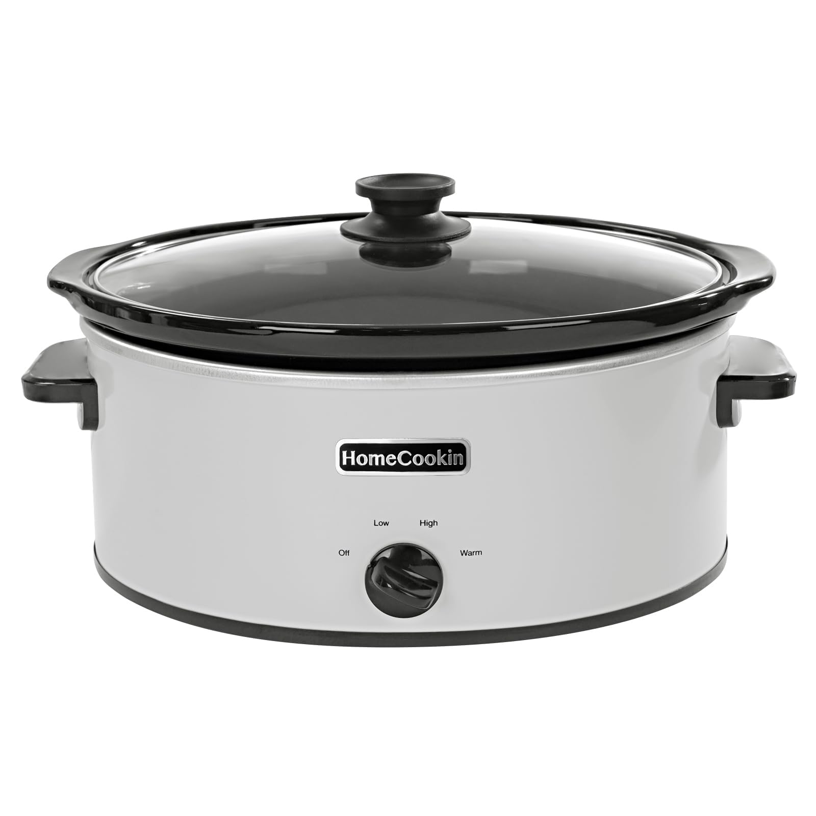 HOMECOOKIN 6 Quart Slow Cooker Oval Manual Pot