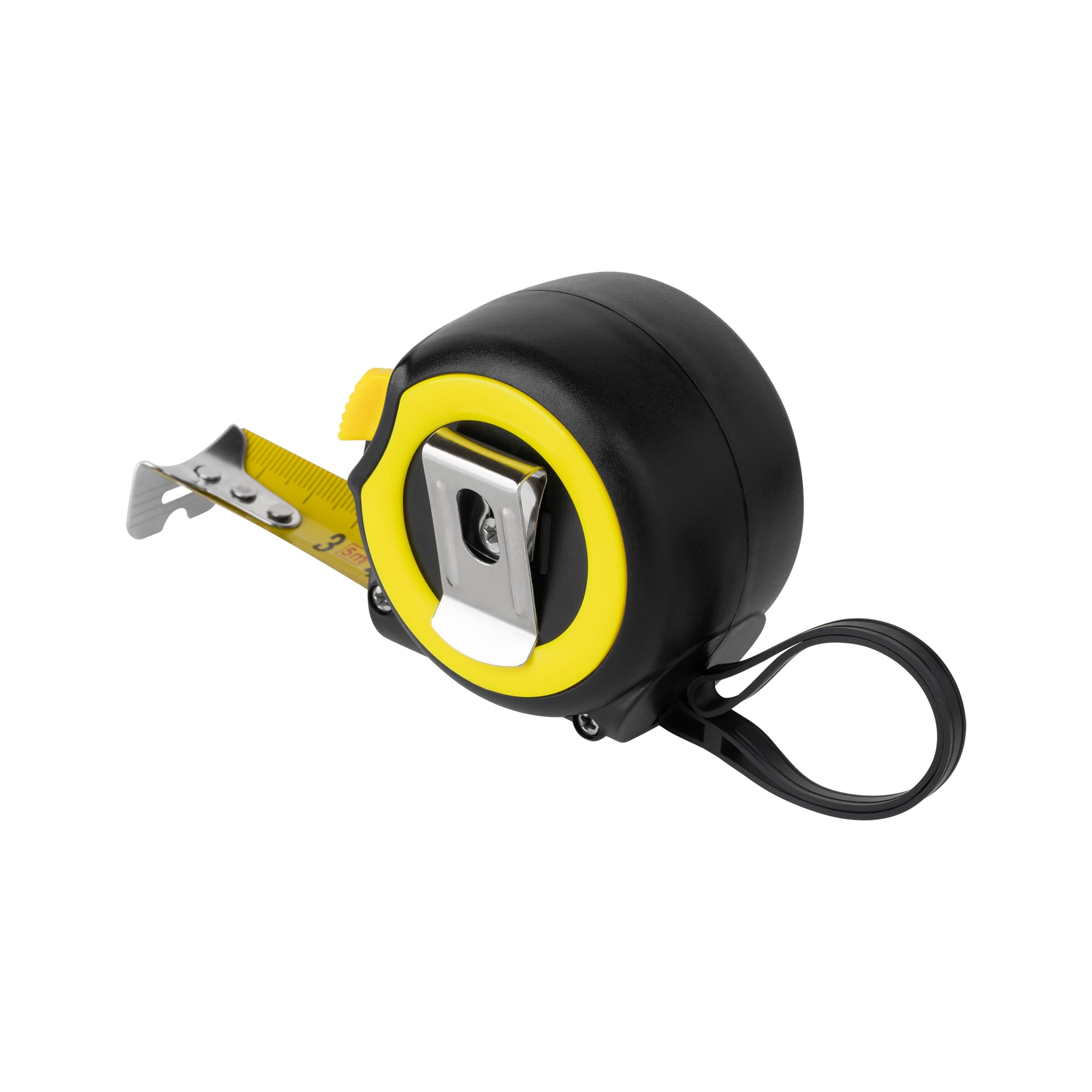 Mètre ruban professionnel robuste avec système enrouleur de 5 m, largeur 25 mm, Rebel RB-1133 (Lot de 6)