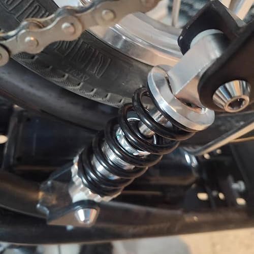 Miniatura 10 de Amortiguador de bicicleta para motocicleta, 8.465 in8.46 pulgadas, 2000 libras, amortiguador de resorte trasero universal para ciclomotor, scooter,