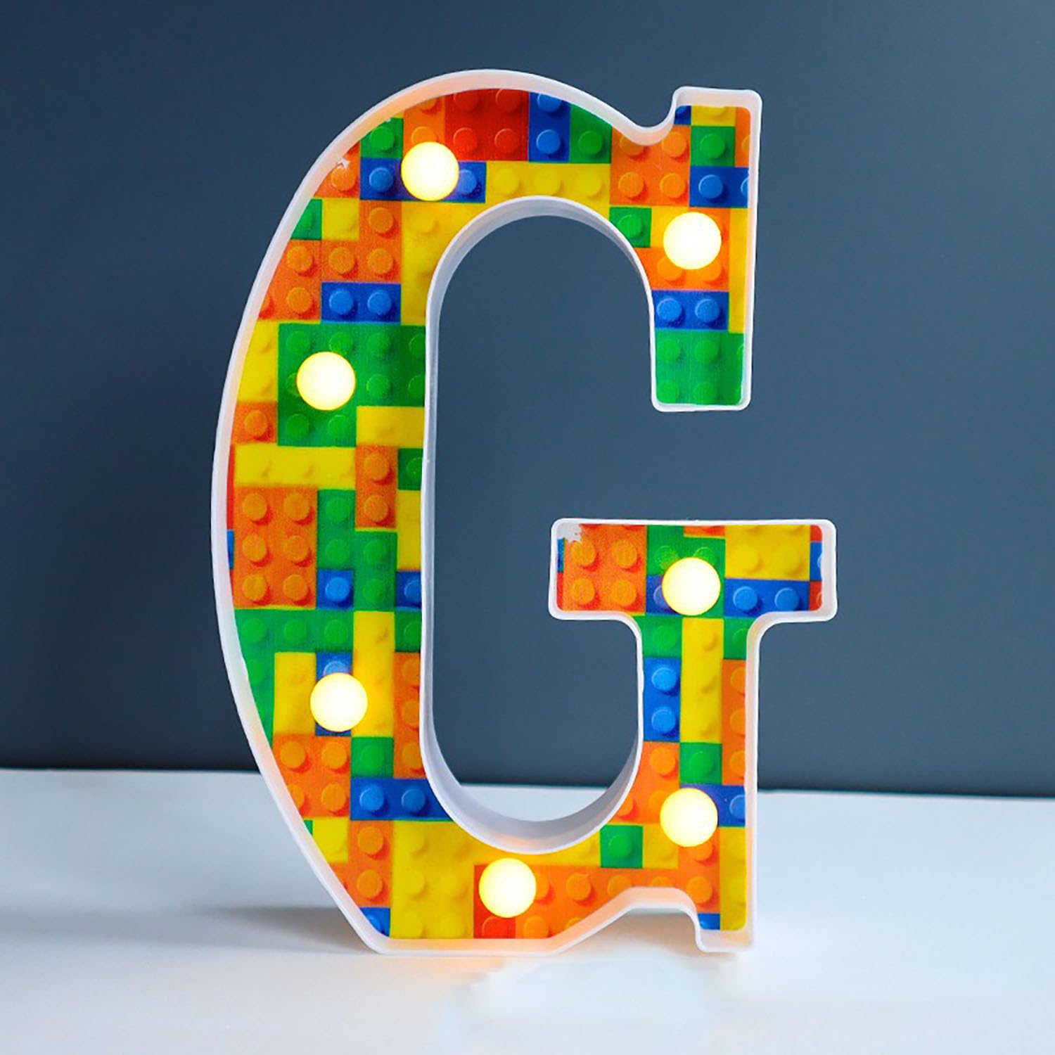 Blocks like LED Marquee Letter Lights, Light Up Letters Glitter Alphabet Letter Sign Battery Powered for Night Light Birthday Party Wedding Girls Gifts Home Bar Christmas Decoration — image 1