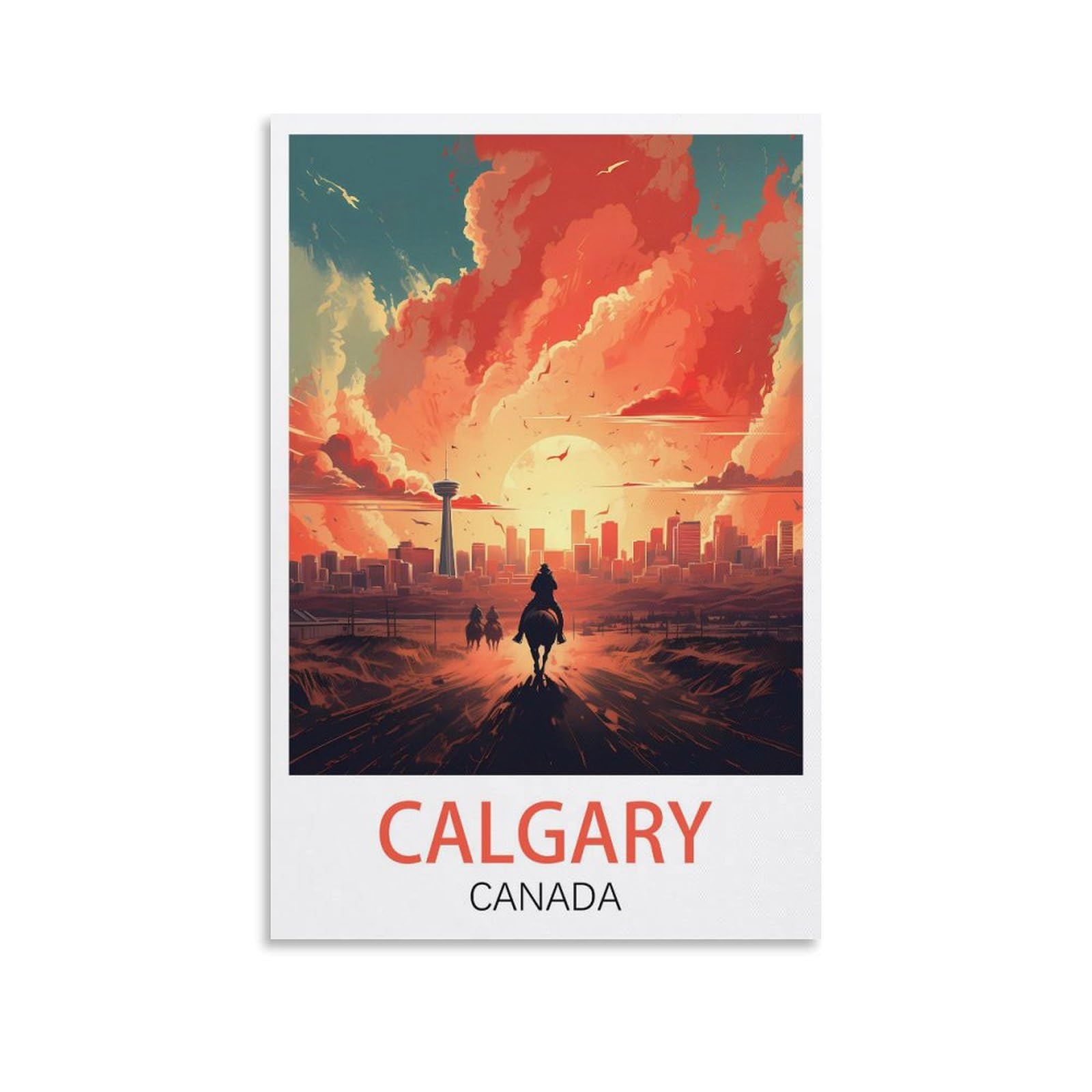 Vintage Metal Tin Sign Travel Tin Signs Metal Poster Wall Decor Office Cafe Bathroom Badroom Calgary Canada Posters 30x40cm