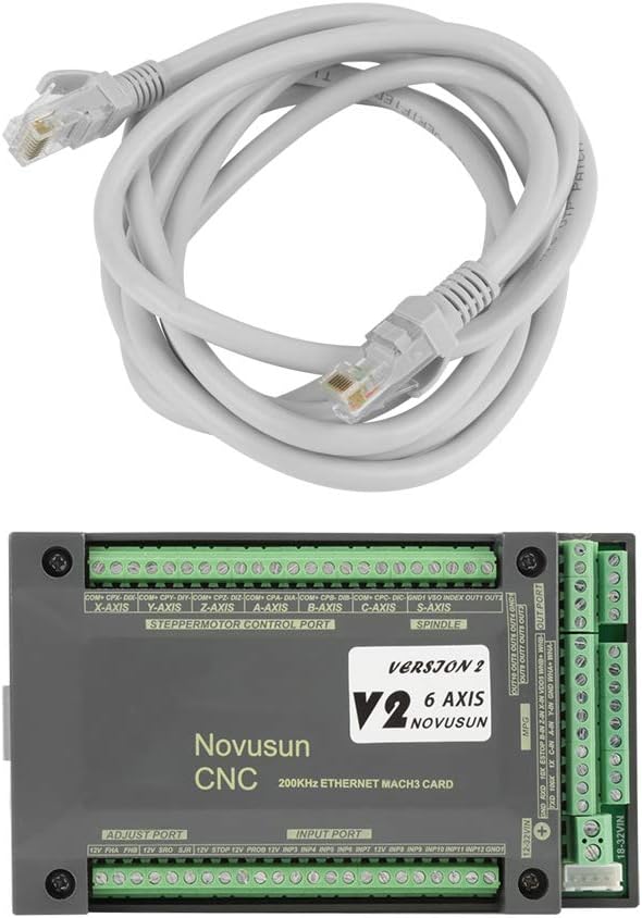 MACH3 Motion Control Card 6 Axis USB NVEM CNC Motion Controller Card Interface Breakout Board for Stepper Motor Engraving Machine