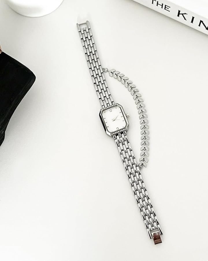 Orologio Donna CIVO Quadrato - Quadrante Elegante In Acciaio Inossidabile Impermeabile - Foto 10