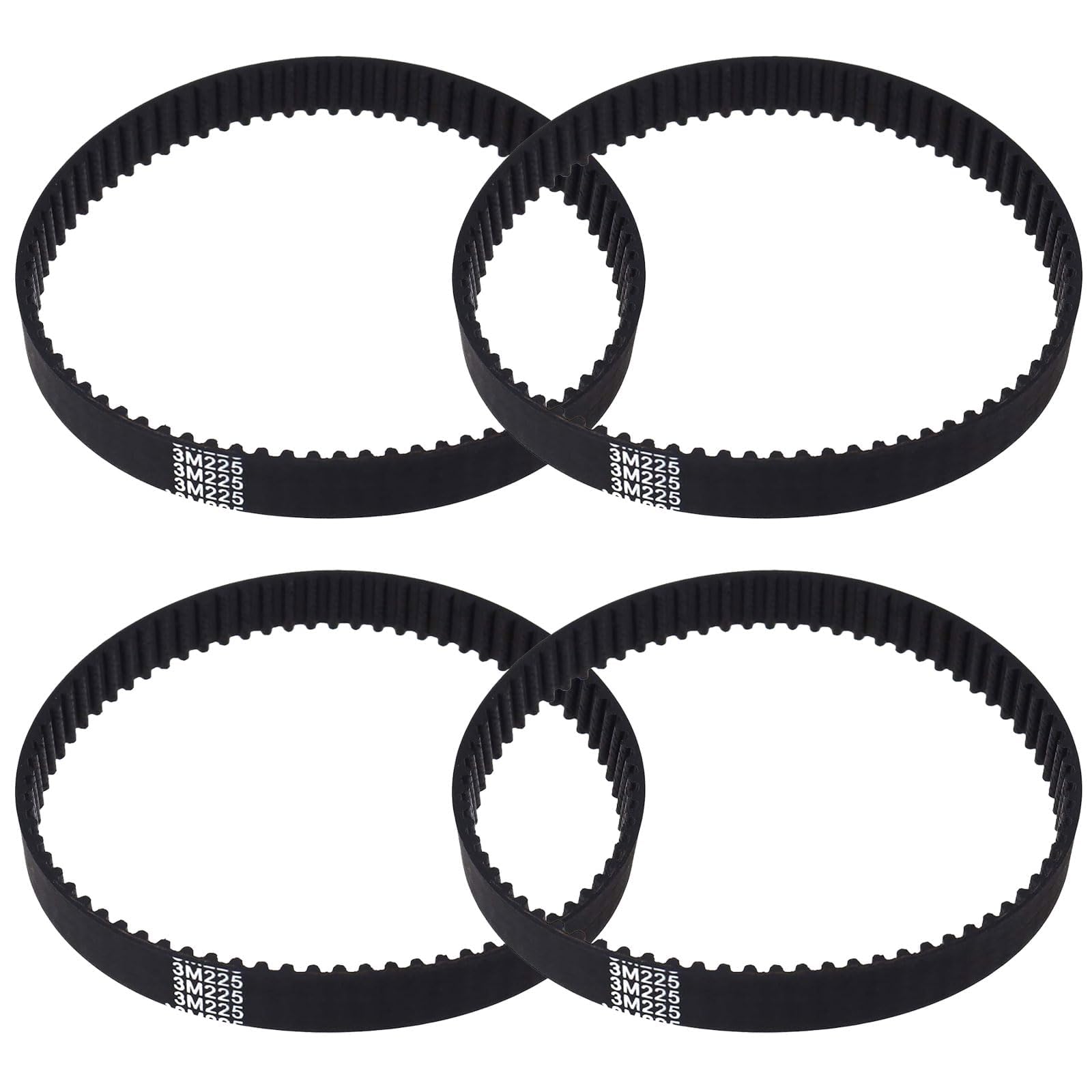 GVSS 4 gumowe pasy rozrządu 225 x 6 mm, HTD 225-3M-6, synchroniczne paski napędowe do kół pasowych, kompatybilne z drukarkami 3D i zastosowaniami przemysłowymi
