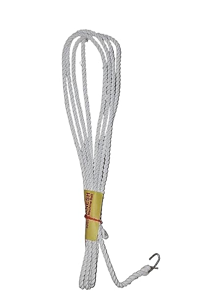 SOOTRA_Nylon Sewing Machine Belt for Treditional Manual Sewing Machin, White, Standard Size, Pack of 1 Belt