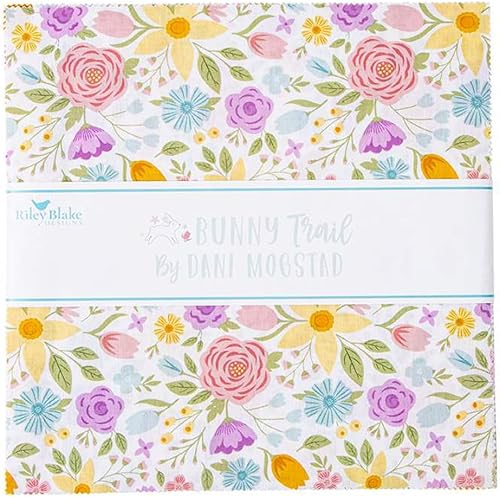 Riley Blake Bunny Trail de Dani Mogstad, tela de acolchado de alta calidad, perfecta para acolchar, manualidades, proyectos de costura y mucho más Riley Blake Bunny Trail de Dani Mogstad, tela de acolchado de alta calidad, perfecta para acolchar, manualidades, proyectos de costura y mucho más