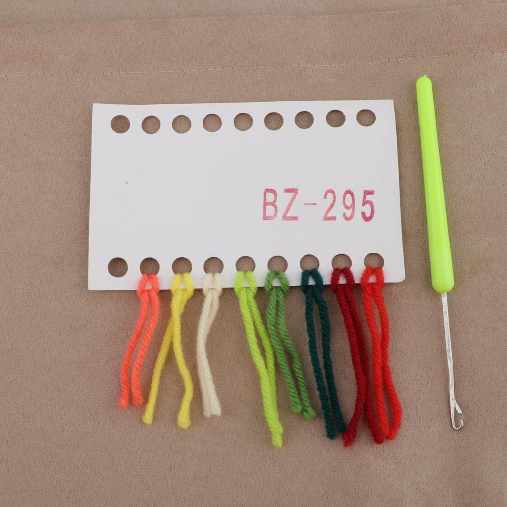 bnf® Flower Pattern Latch Hook Kits Pillow Case Cushion Cover 17x17'' Flower 8 Crafts | Needlecrafts & Yarn | Rug Making | Latch Hooking | Latch Hooking Kits-image-25