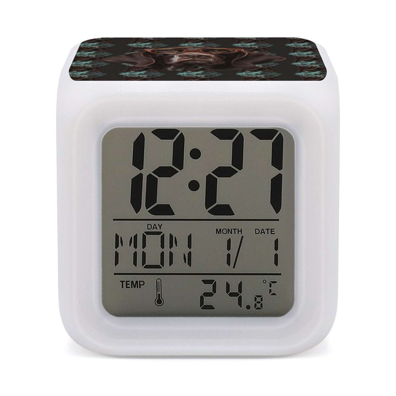 Relojes pequeños con luz nocturna para niños que necesitan números grandes al despertar