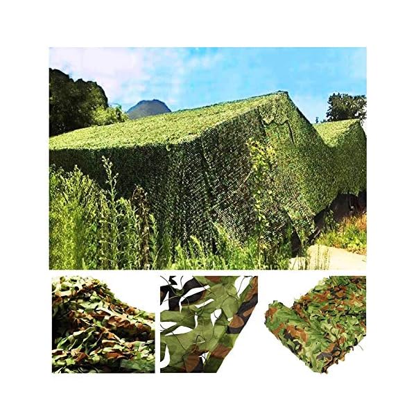 YFYYF Armee Tarnnetz Militär Tarnung Netz 2x3m 1.5x3m 1.5x5m 2x4m 2x6m 3x4m 3x5m 2x8m Camouflage Netz Für Sonnenschirm… – Bild 4