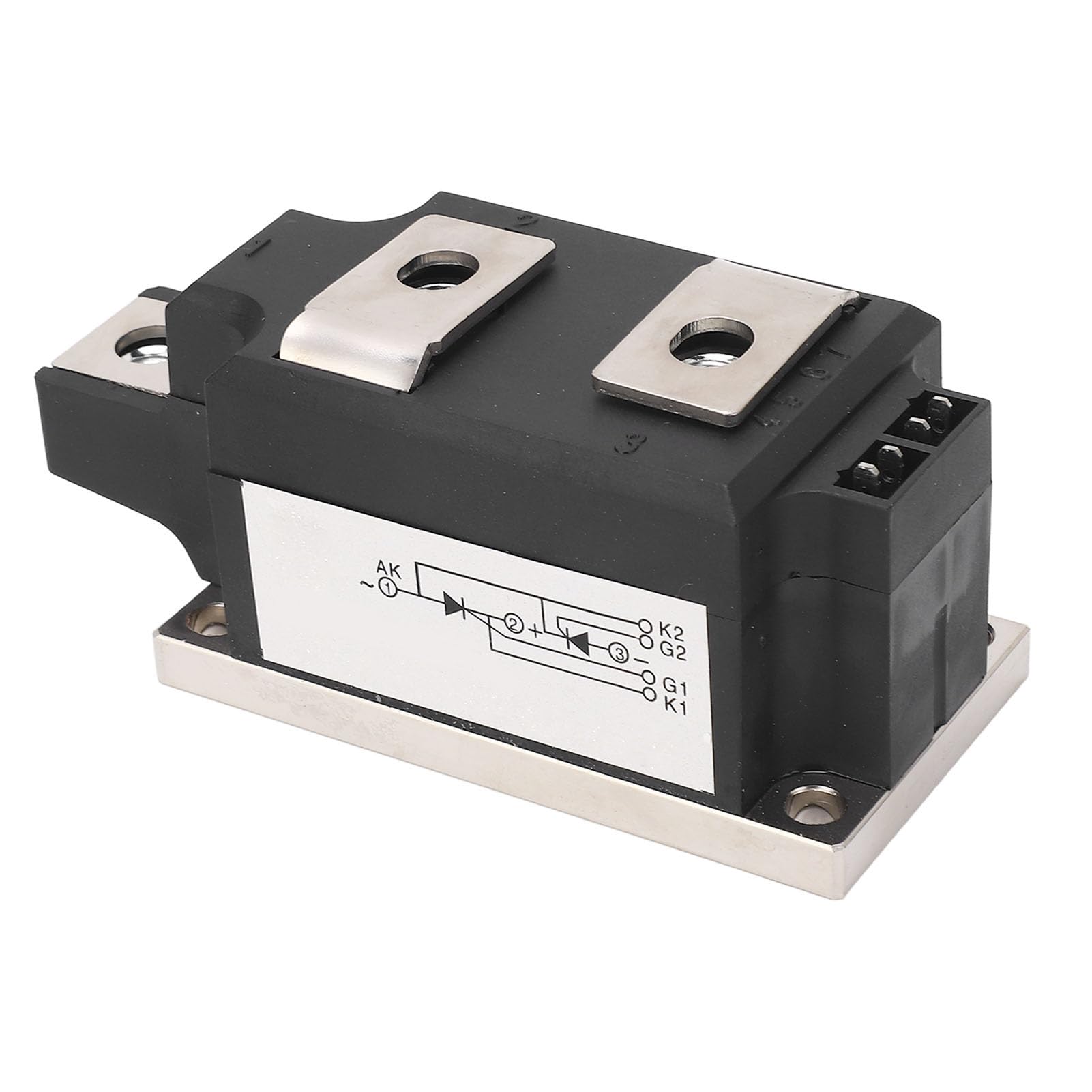 Modulo triac con alloggiamento in PC, modulo di alimentazione a tiristore bidirezionale, raddrizzatore a silicio controllato da 1600 V con base in rame, per la regolazione dei (JLTTAAA0N16KOV)