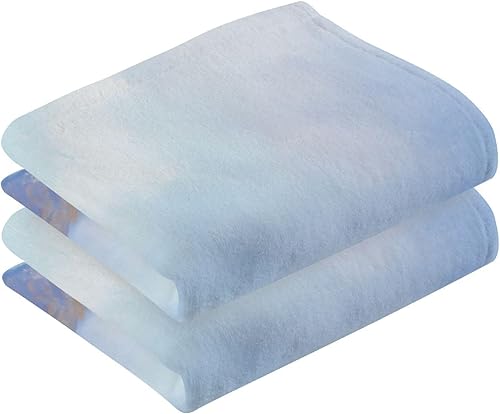 Miniatura 2 de Kigai Juego de 2 toallas de mano de océano tropical, altamente absorbentes, de algodón suave, toalla decorativa para baño, para playa, gimnasio,