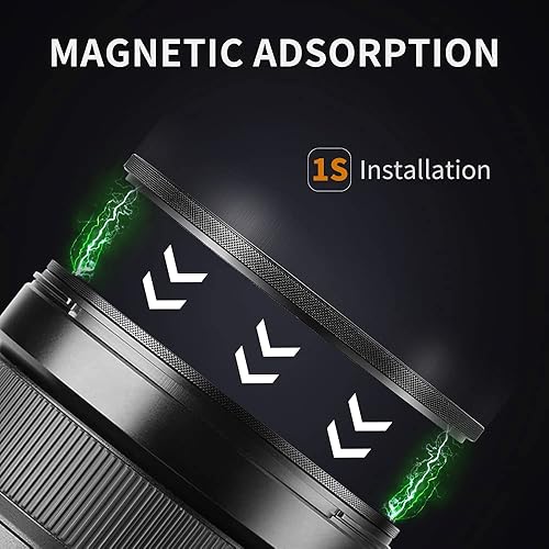 Miniatura 5 de K&amp;F Concept Filtro de lente ND8 de intercambio magnético de 2.638 in (filtro de densidad neutra fija de 3 paradas) Filtro de lente resistente a los