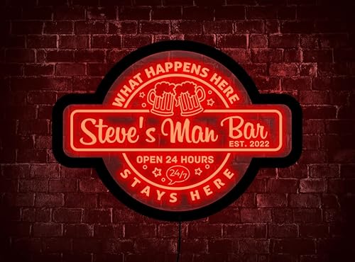 Miniatura 3 de Letreros de barra de neón personalizados, letrero de barra de neón personalizado, letreros de neón personalizados, letrero de luz de neón de barra,