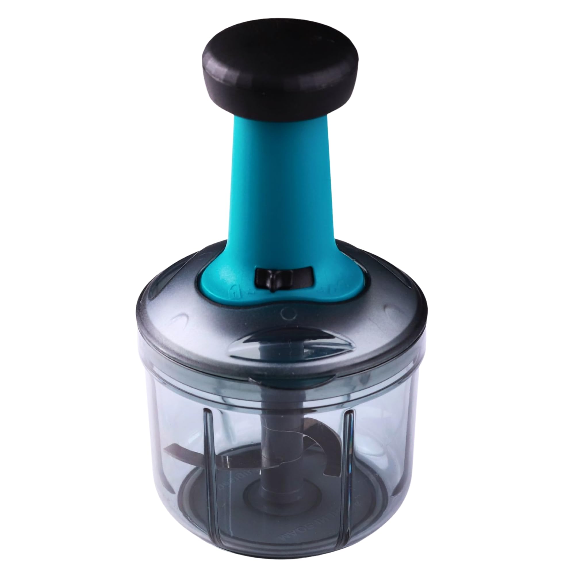 Madhura's RECIPE Manual Press Chopper 900 ml | Vegetable Fruit Cutter | Four Blade Kitchen Tool-image-9
