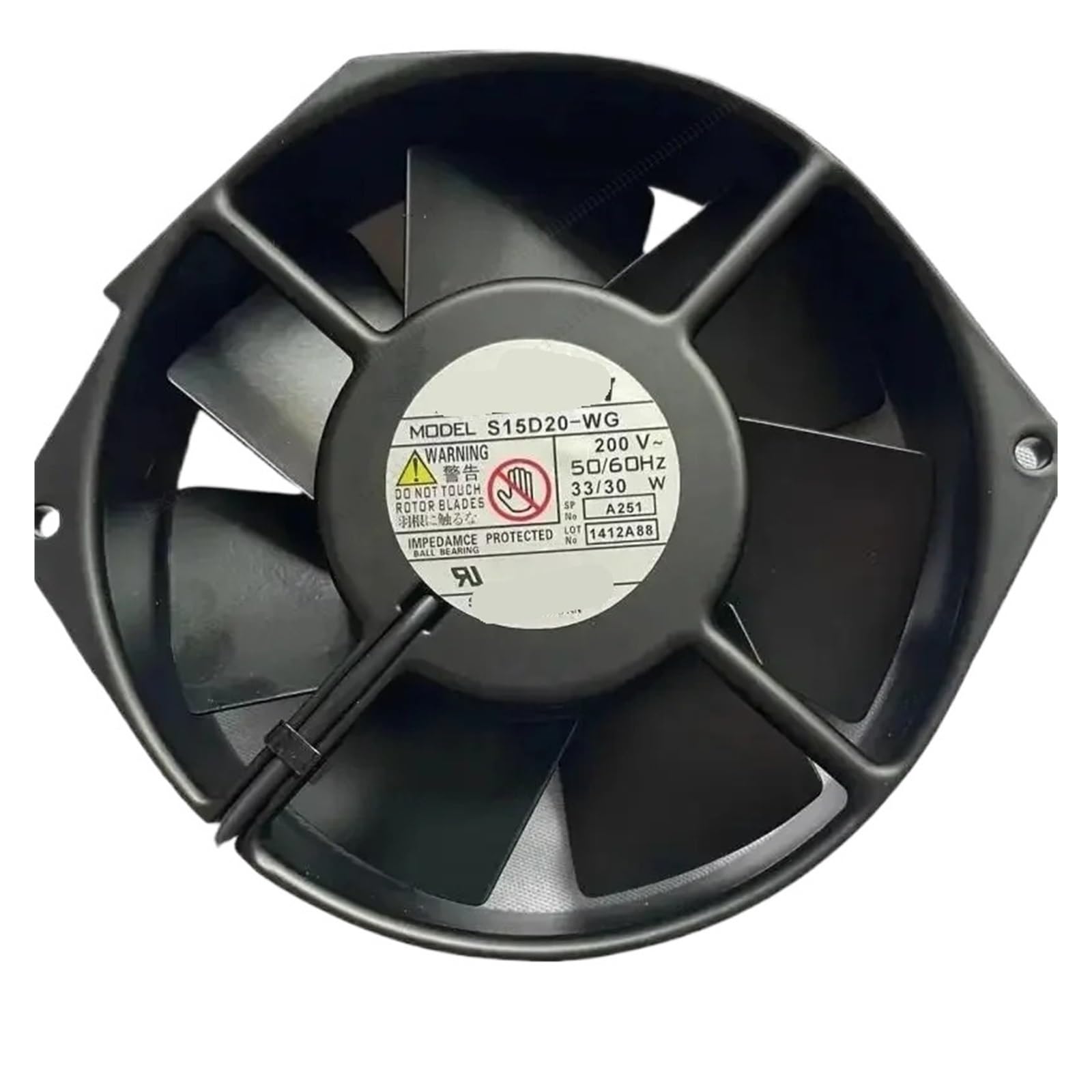 ETNANUPIN S15D20-WG 200VAC 33/30W 15x17cm axial flow fan
