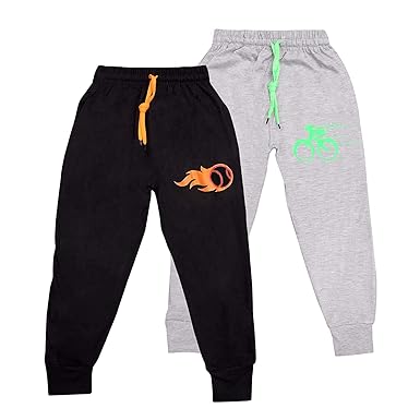 SOFTONE Boys Printed Track Pants Cotton Payjama Lower Joggers Trousers