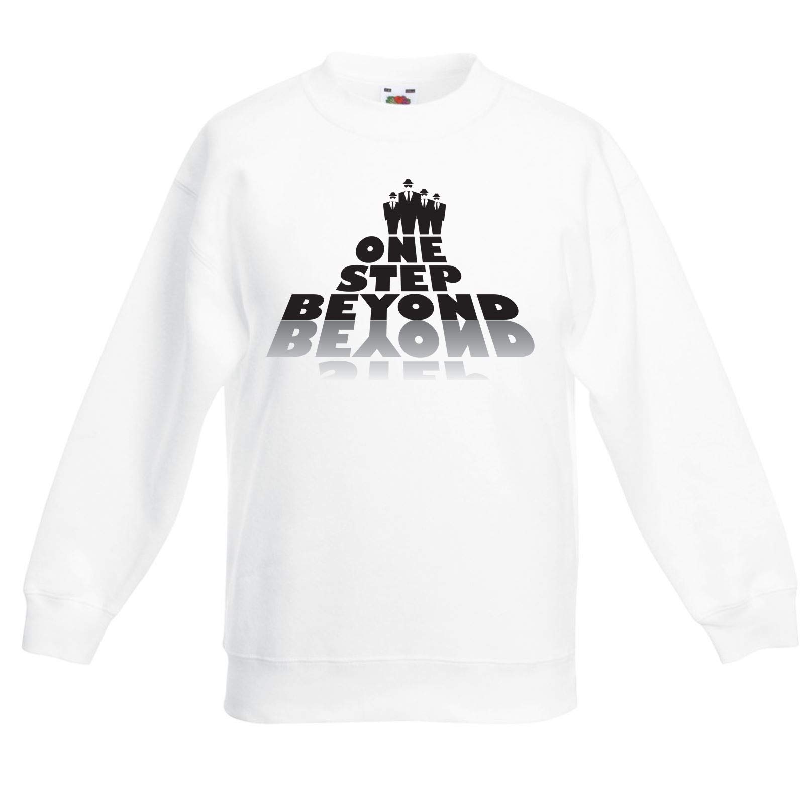 Tribal T-Shirts One Step Beyond Ska Children's Toddler Kids Sweatshirt Jumper (3 to 4, White)