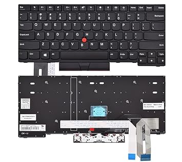 FORIDA Laptop Keyboard Compatible for Lenovo ThinkPad E490 E495 T490 L490 E480 E485 L480 T480s with Pointer