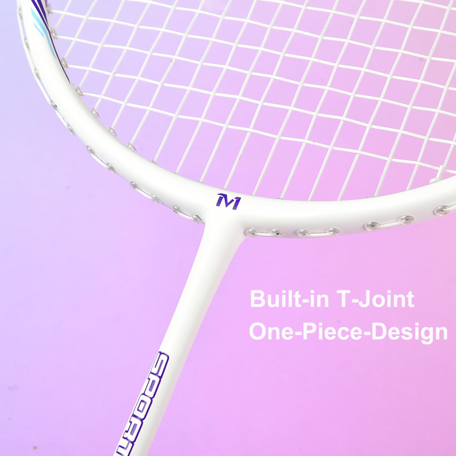 MANJHONG Badminton Set including 2 Graphite Rackets, Anti Scratch Design, Badminton Racket Set for Adults Incl. Shuttlecock - Image 3