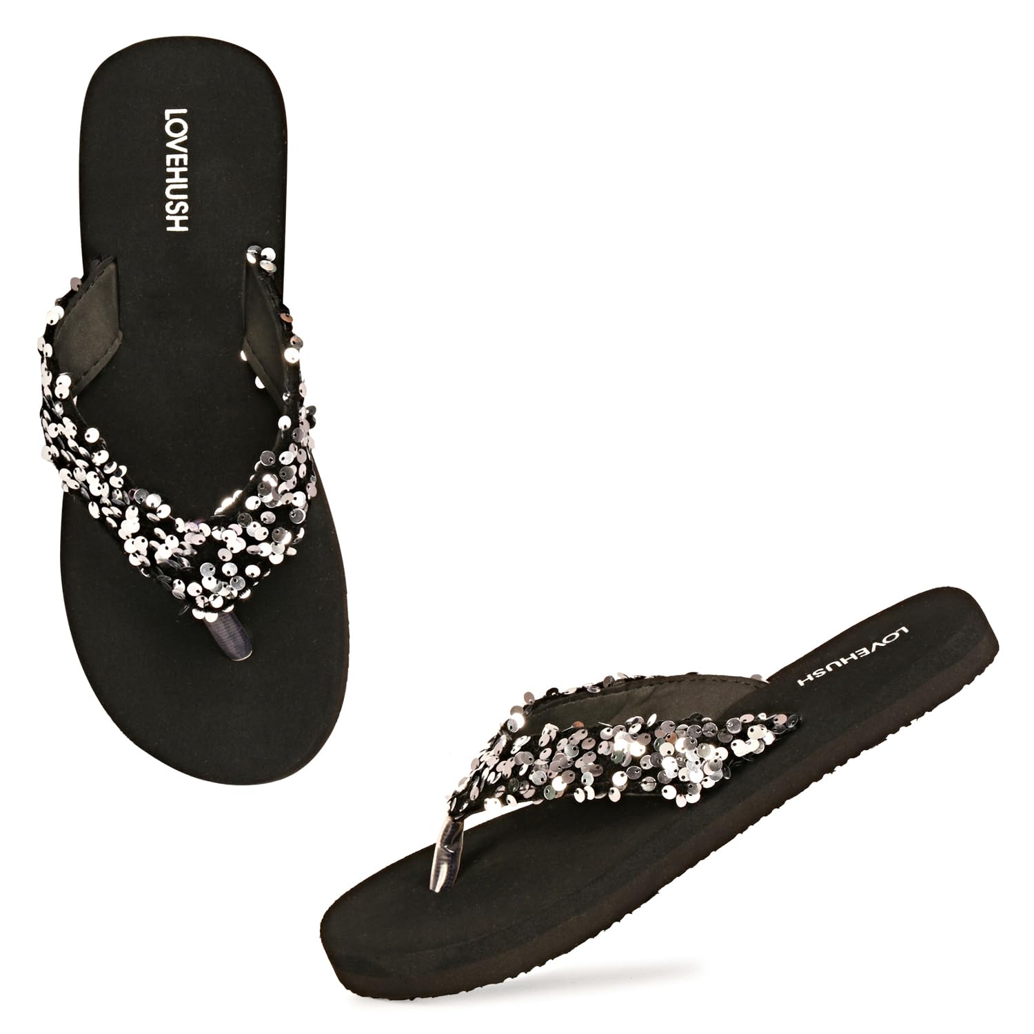 LOVEHUSH Doctor Slipper for Women | Orthopedic, Diabetic, Pregnancy | Soft Doctor Anti-Skid Slipper for Women |Slides, Flip-Flops, Slippers, Chappals | For Ladies and Girls FLT-3-SILVER-8 (B0D6WC729V) Amazon Price History, Amazon Price Tracker