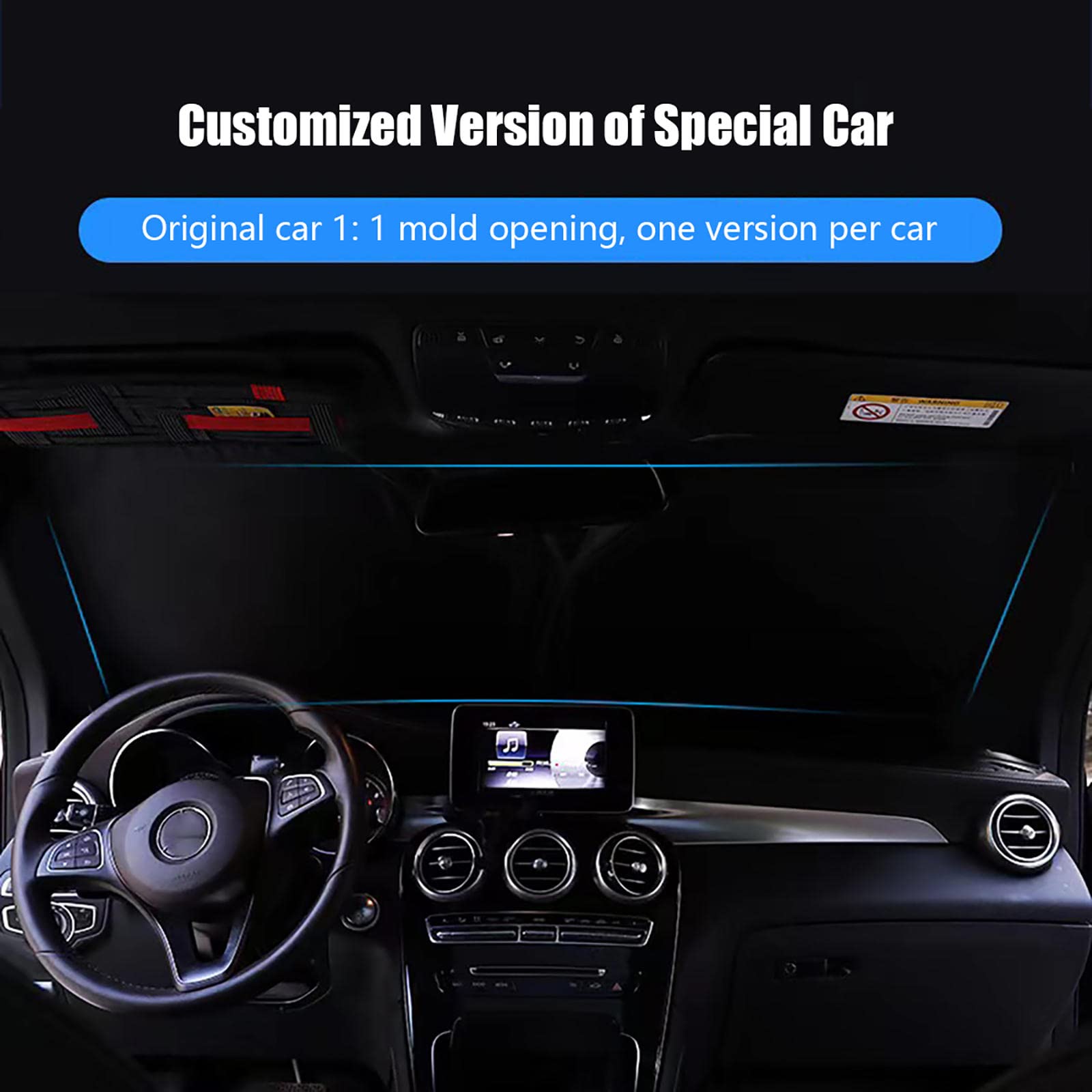 SAXTZDS Compatible Con Audi Q5 FY FYB 2016-2021, Parasol De