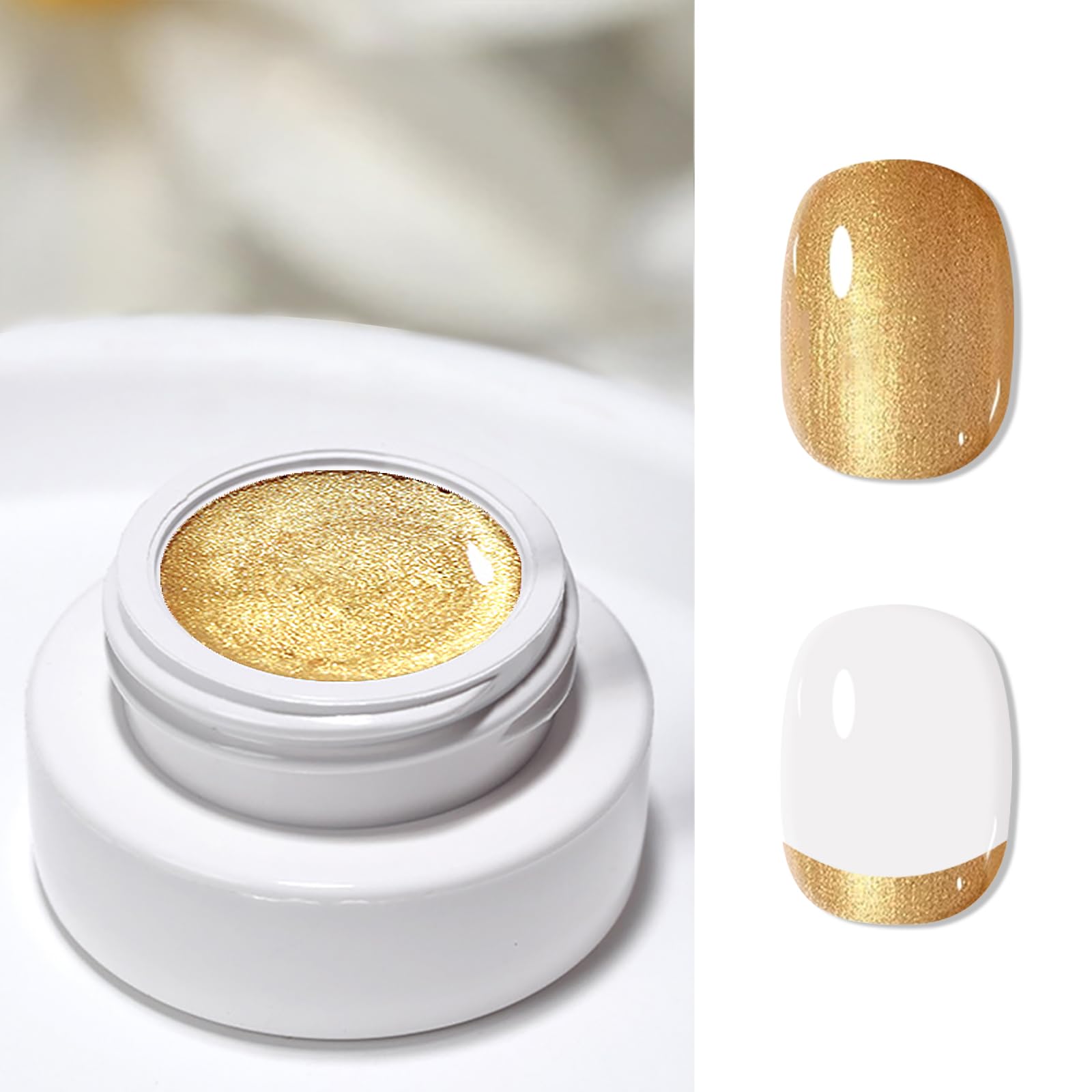 SMAILXIIYUE Gel Paint For Nails Art Gold Glitter Gel Nail Polish Design Nail Art For Home Salon DIY