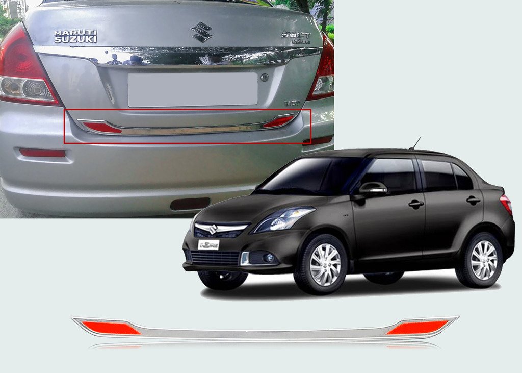 Auto Pearl Rear Trunk Dicky Chrome Trim/Garnish Reflector for Swift