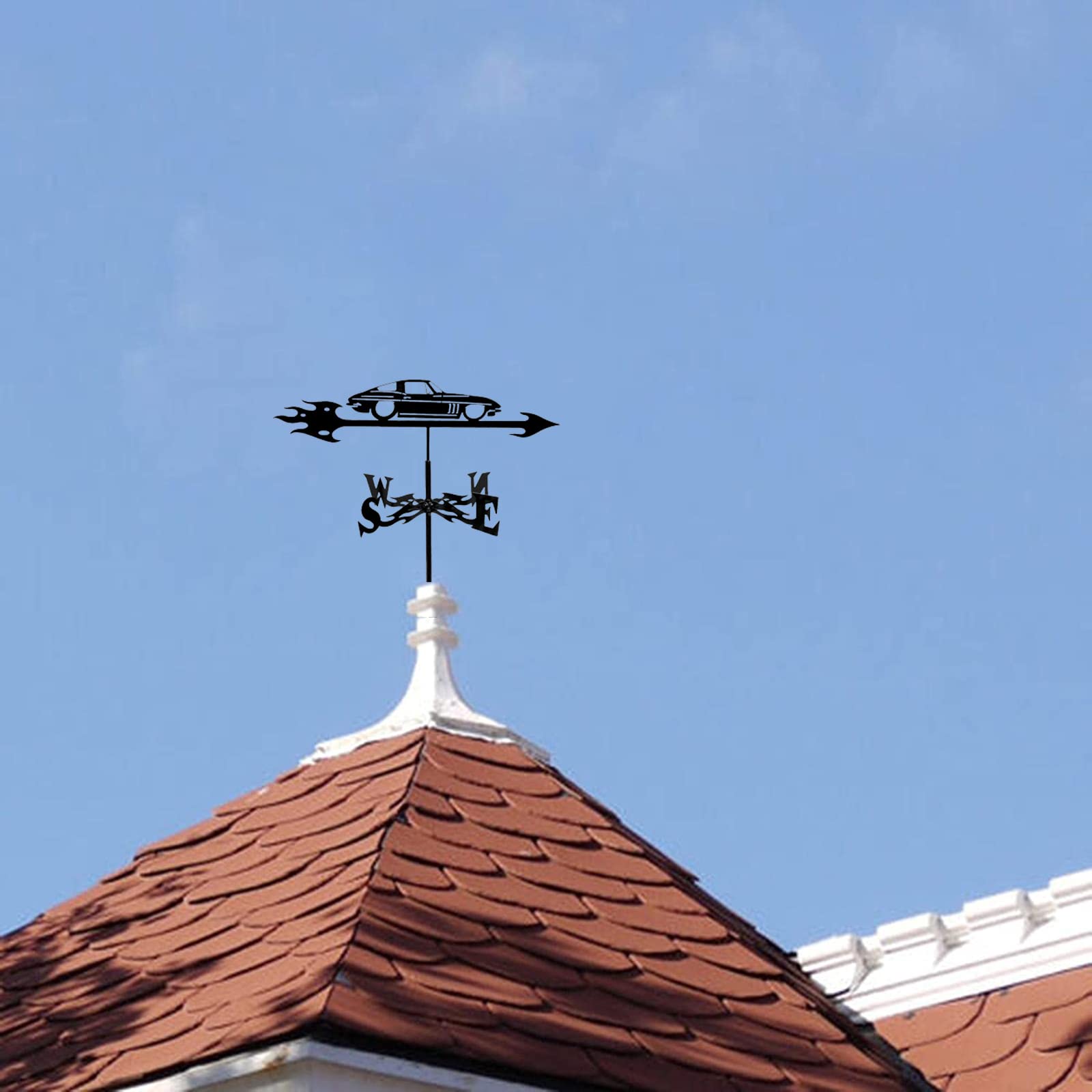 Rodzinne łopatki wiatrowe wiatrowskaz dom wiejski wiatrowskaz wiatrowskaz uchwyt dachowy zestaw kierunkowskazów na zewnątrz metalowy wspornik szopy żelazne podwórko stodoły dekoracja - samochód