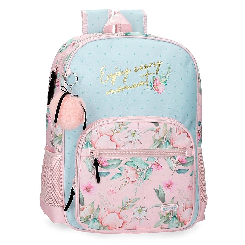 MOVOM Enjoy Every Moment Mochila Escolar Multicolor 31x42x13 cms Poliéster 16,93L