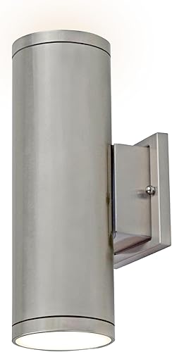 Ultralux Lámpara de pared LED moderna de 12 pulgadas, aplique de pared para puerta delantera, 2000 lúmenes, 30 W, luces exteriores para casa, 3000