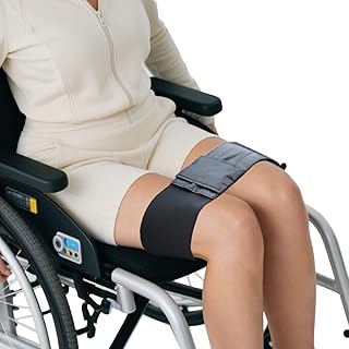 Wheelchair Thigh Strap Leg Strap for Wheelchair Keeping Legs Together Wide Elastic Leg Support Strap for Wheelchair Users ...